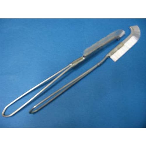 O-27 Channel Brush J-Type Nylon White (Firm) 1 Piece Set (2 Pieces)