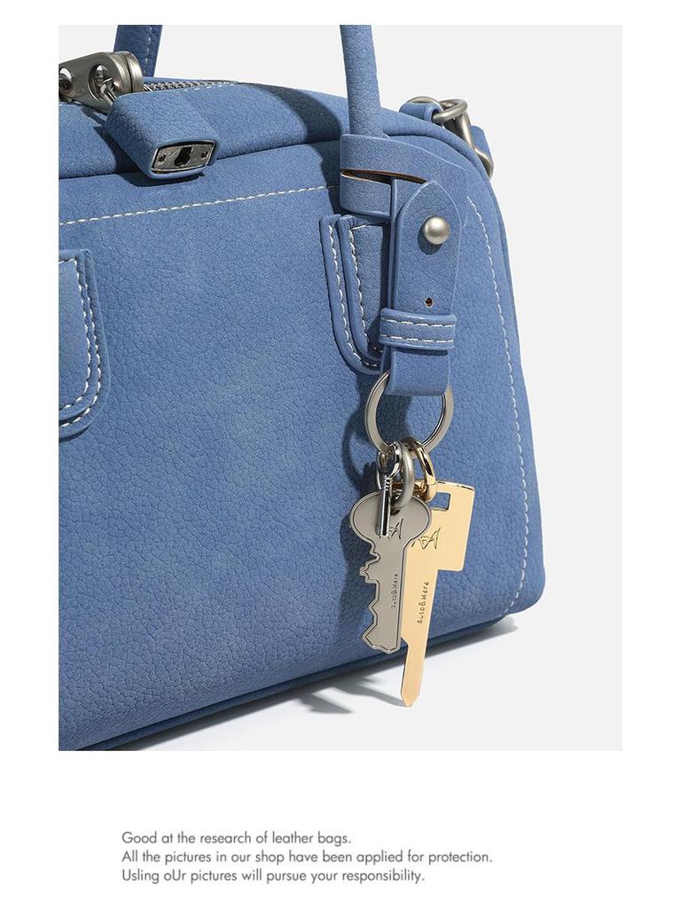 CASHY Leather Boston Handbag: Women's Vintage Commute Crossbody Bag