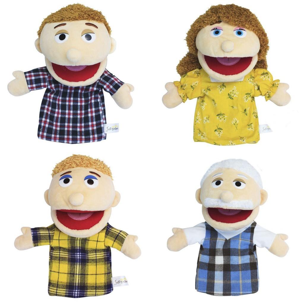 Creative Open Mouth Full Family Hand Puppet Plush Doll Toy For Roleplaying And Storytelling