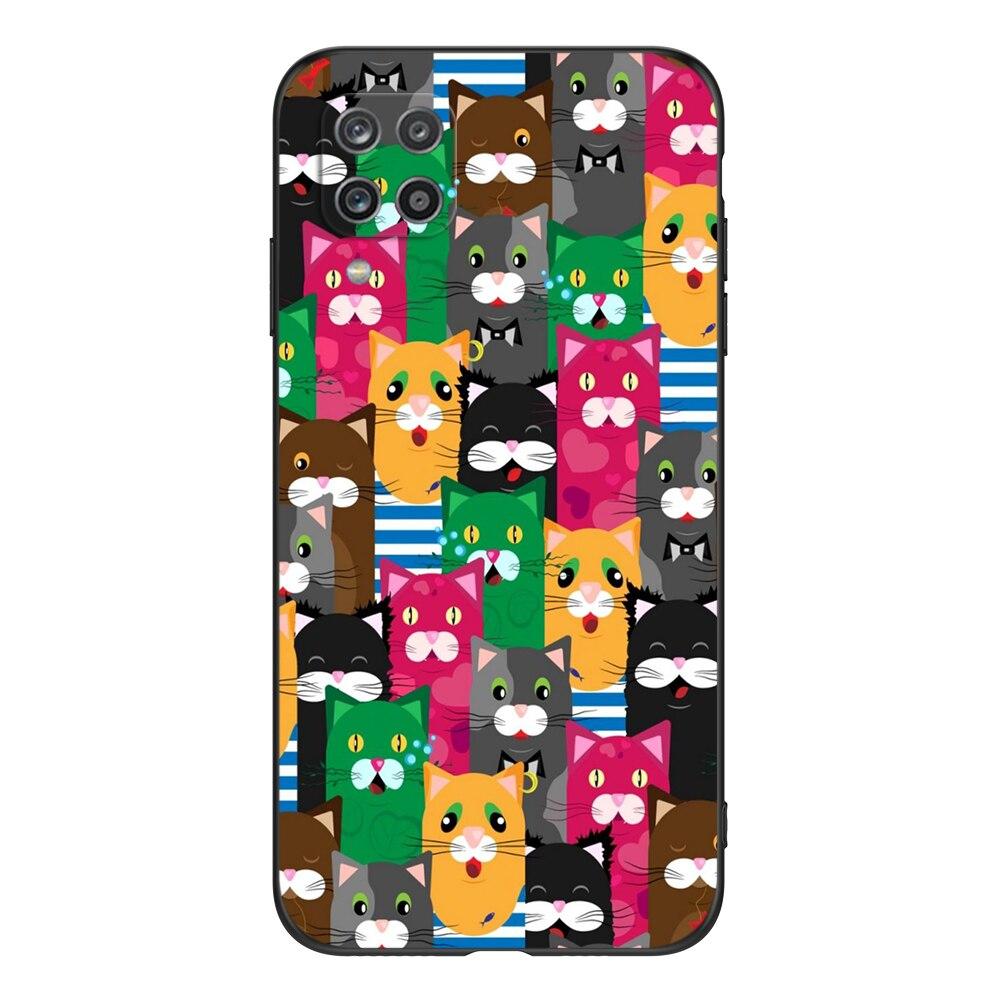 For Samsung A12 M12 Case Phone Cover On Samsung Galaxy SM-A125F M12 M127  Black Tpu Case Cute Funy