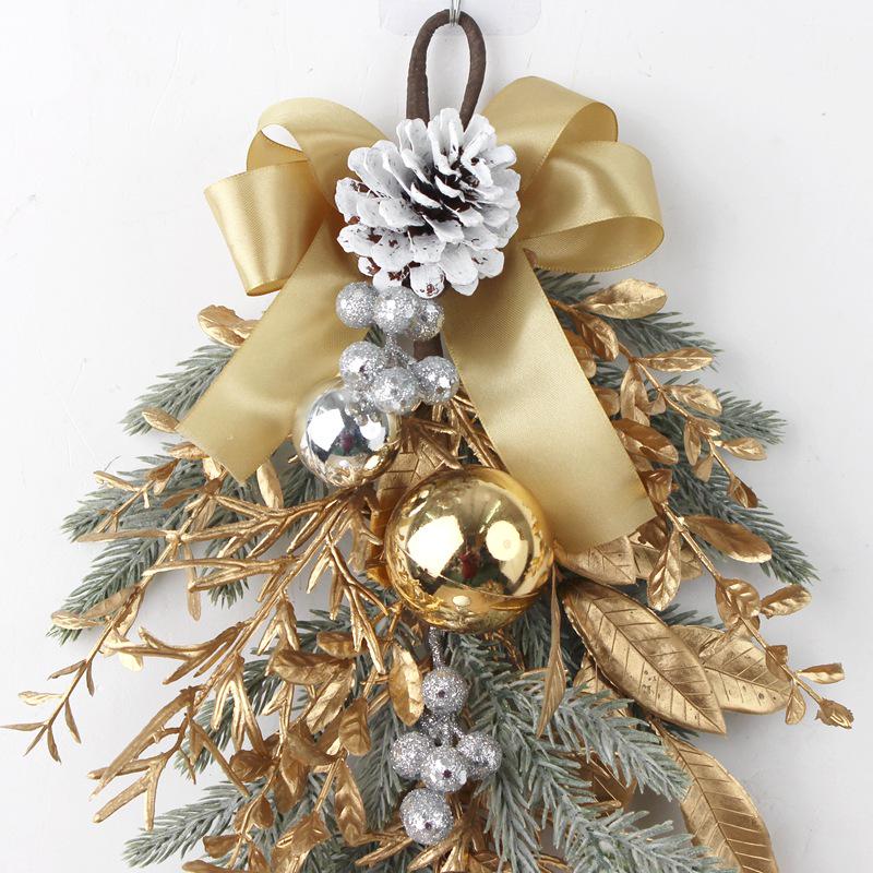 Christmas Garland Wreath Ornament for Wall, Tree, and Event Décor