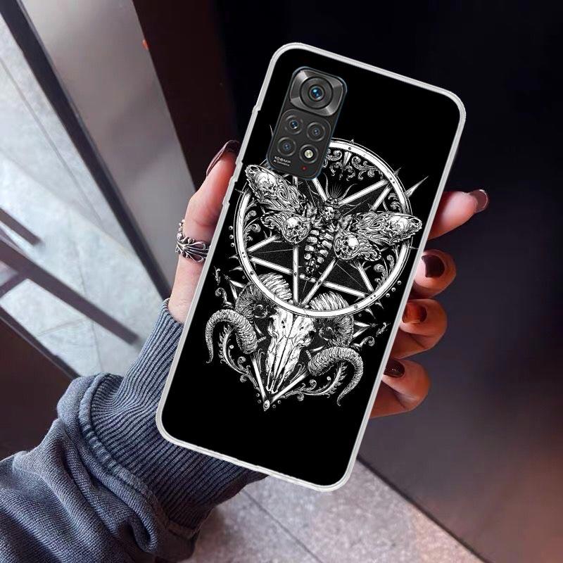 Satanic Goat Satan Devil Phone Case For Xiaomi Redmi Note 15 14 14S 13 12S 12 Pro Plus 11S 11 10S 10 4G Cover 11E 11T 5G Print F