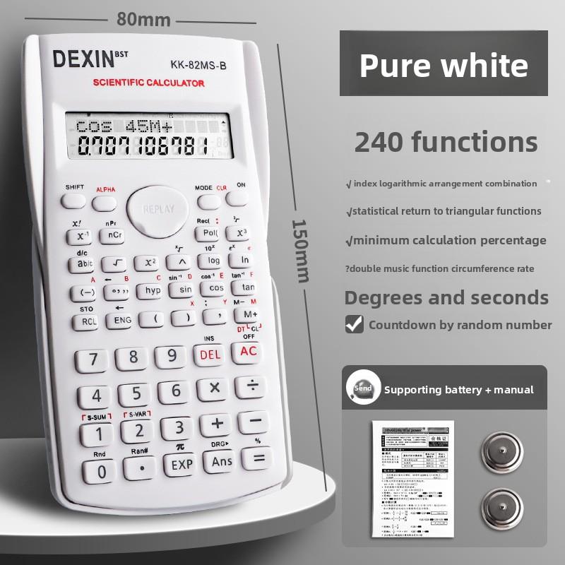 Calculator Student Scientific for Exams Accounting Functions Electronic Computer Primary School Grade Four CPA Special Use