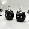 Cute Cat Ceramic Soap Dispenser, Pressed Bottle Set for Bathroom Counter Top, Hand Sanitizer & Lotion Container