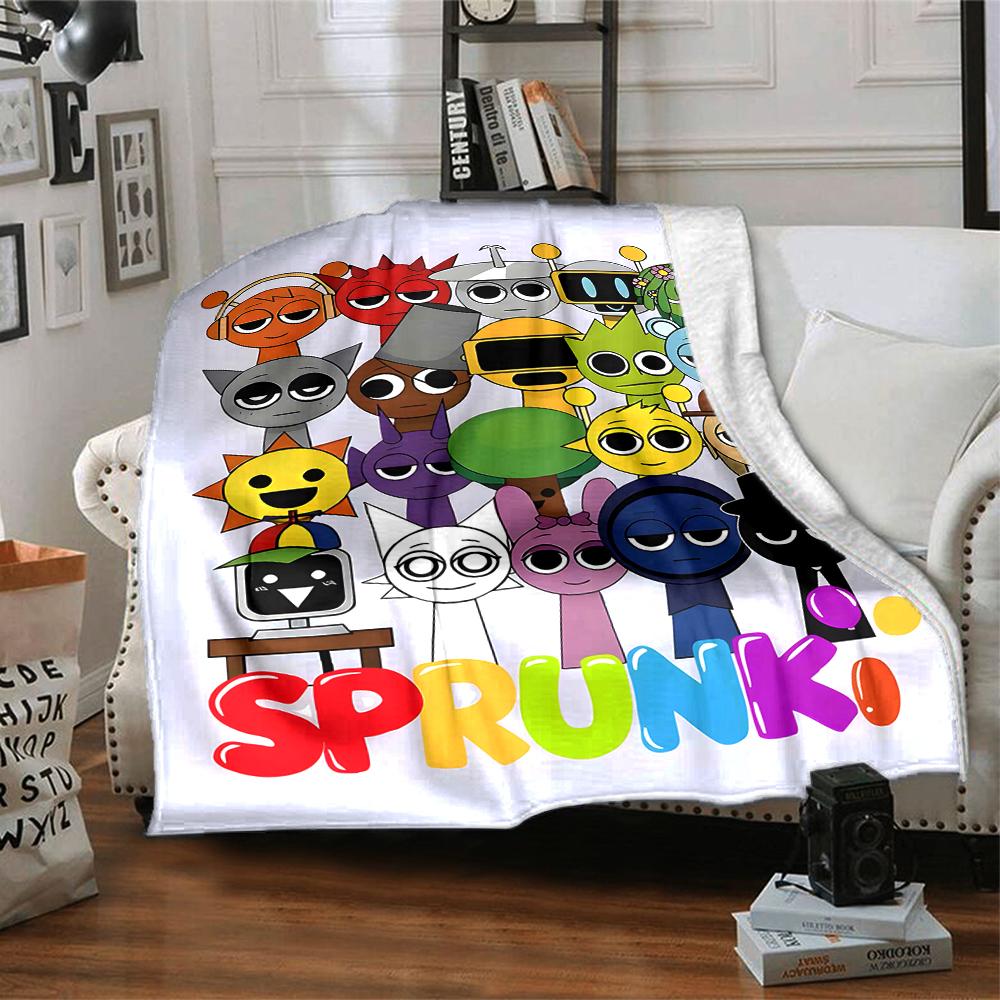 1pc SPRUNKI5 Blanket, Gift, for Men and Women, Soft Blanket, Good for Sofa Bed Couch Travel, Lightweight Flannel Blanket