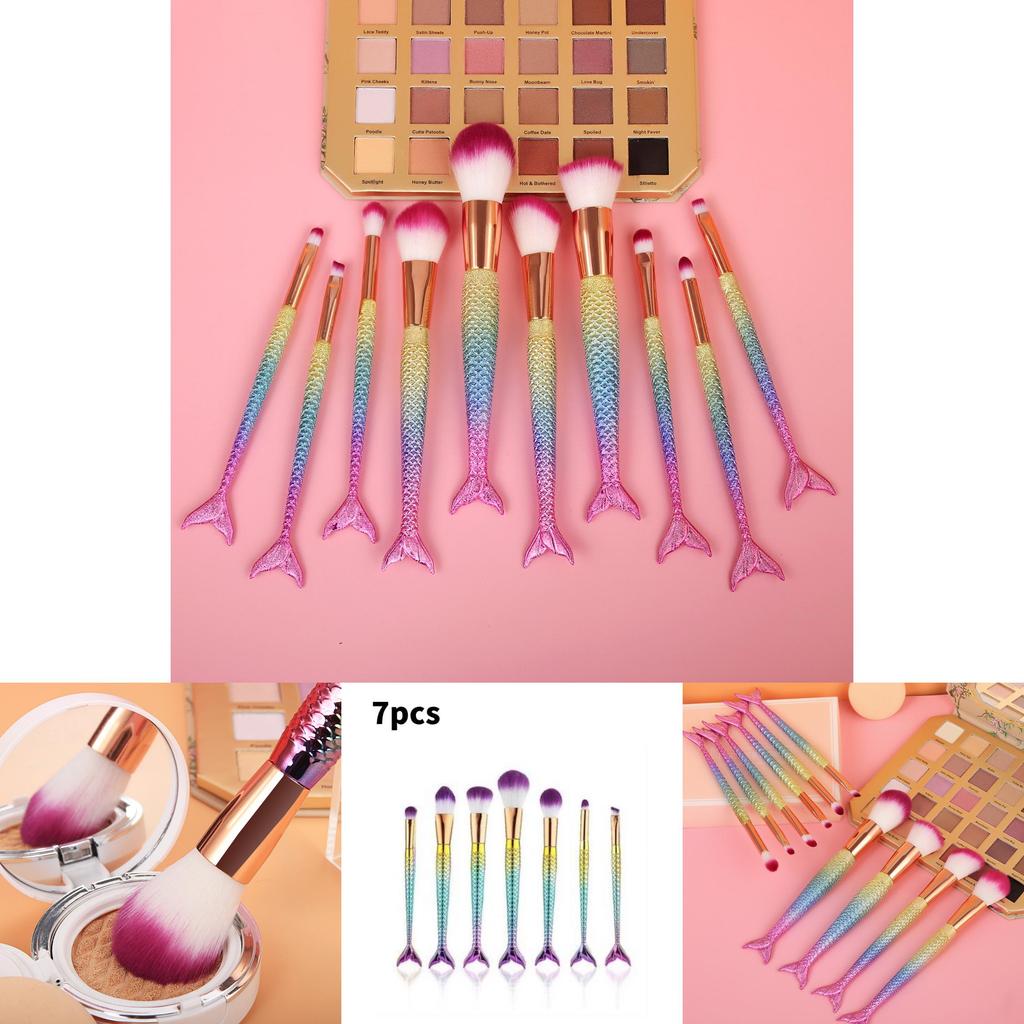 Makeup Brush Set With Nylon Bristles For Eyeshadow And Powder Application Perfect For Beauty Enthusiasts