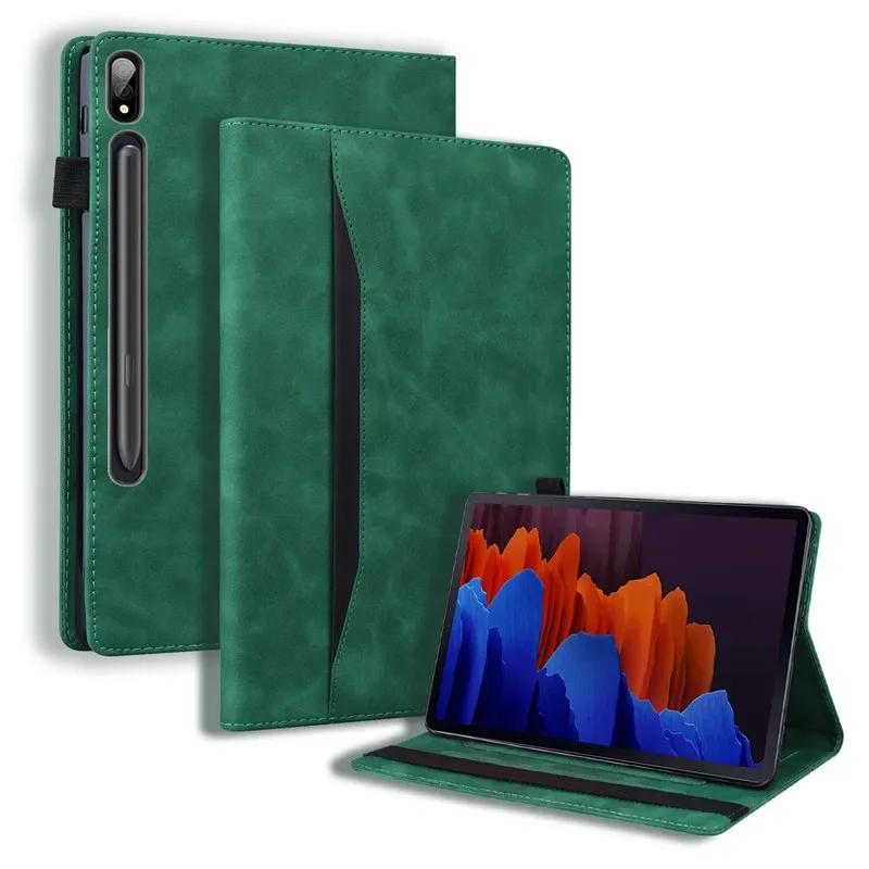 For Samsung Tab S7 Fe Case Fashion Wallet Stand PU Leather Cover for Tab S9 FE Case for Samsung Tab S9 FE Plus S8 S10 Plus 12.4"