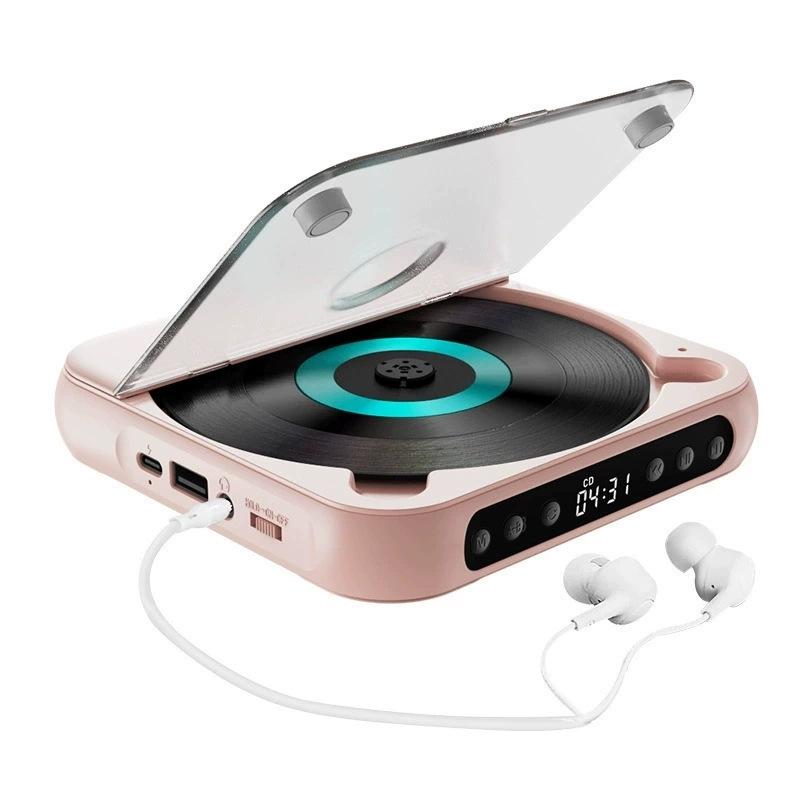 Portable Audiophile-Grade CD Player with Bluetooth Speaker