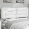 Vidaxl Headboard Pillow, White, 160 Cm, Faux Leather