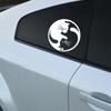 Kreativní personalizovaná samolepka na auto Vzor YIN YANG KOČKY Milovník koček Vinylová nálepka Vodotěsná na auto Příslušenství pro dekoraci exteriéru auta