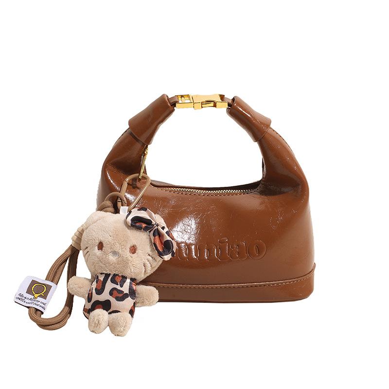 

Модная универсальная сумка-подмышка для通勤, женская новая осенняя модная ретро сумка-тоут на плечо no pendant коричневый