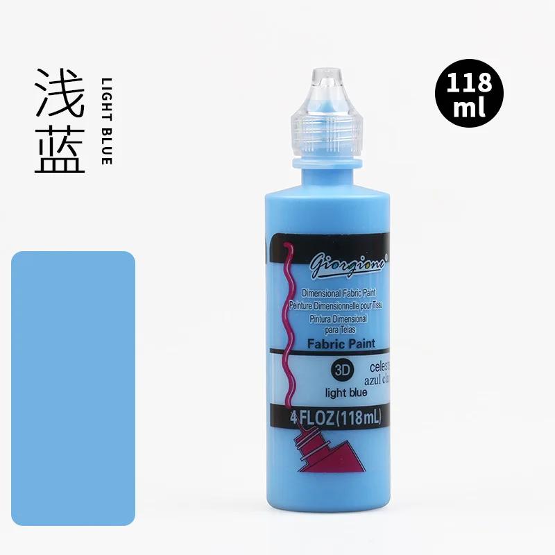 118ml Farbige Acrylfarbe 3D Dreidimensionale Farbe DIY Handbemalte Graffiti Textilfarbe
