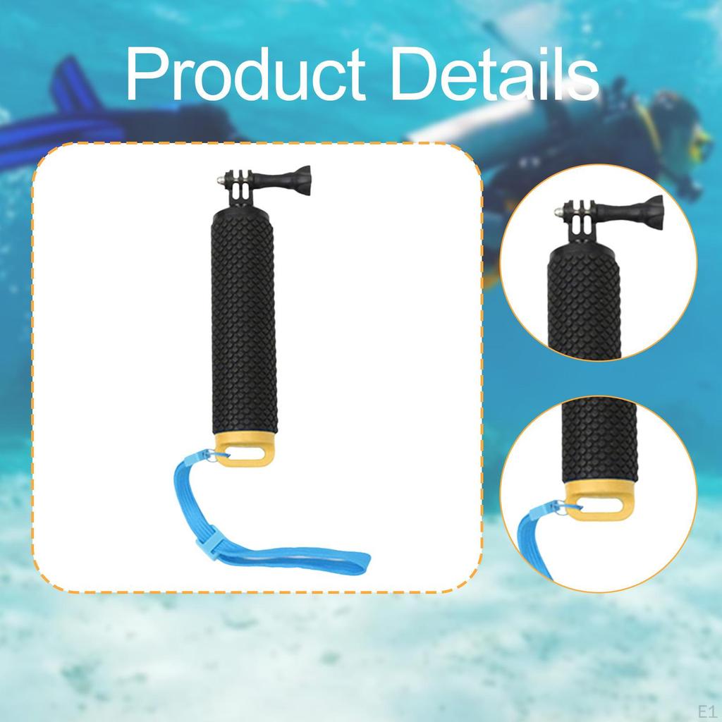 Floating Hand Grip Buoyancy Sticks Anti Slip Wrist Strap Monopod Pole Underwater Stick