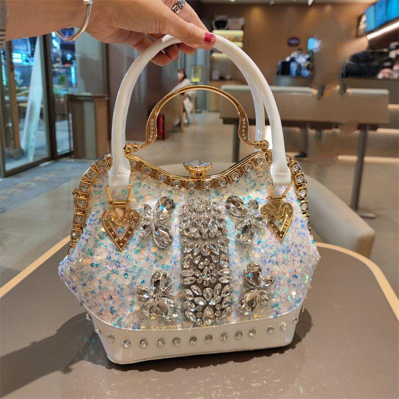 Handbag Fashion Temperament Women's Bag Sequins Inlaid with Diamonds New Light Luxury