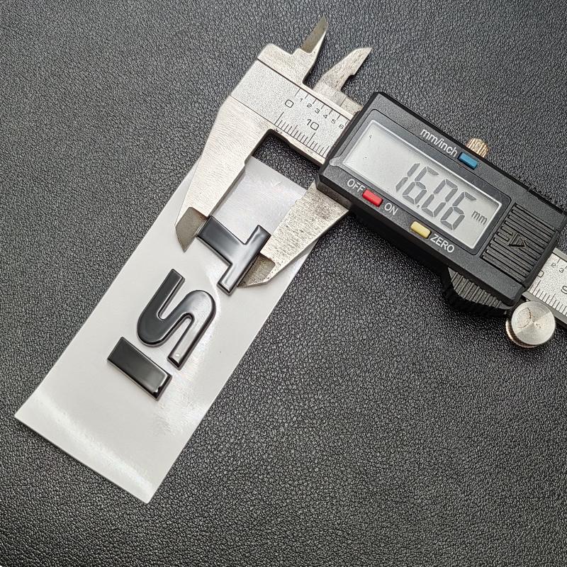 3D ABS TSI Bil Logo Emblem Bil Bagasjelokk Merke Dekal