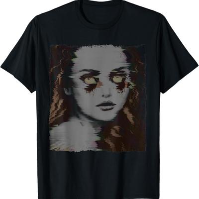 Goth Aesthetic Grunge Occult Emo Satanic Glitch Gothic Woman T-Shirt