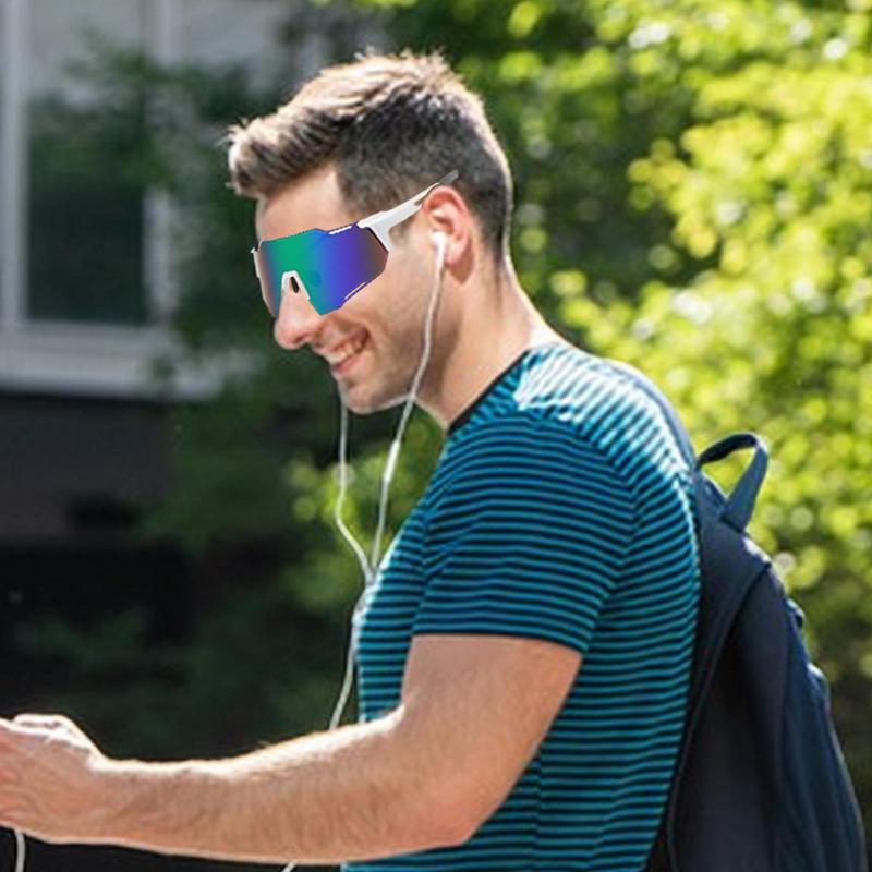 Ochelari de ciclism rutier, ochelari de soare polarizați pentru sporturi în aer liber, ochelari de soare rezistenti la vânt și praf, ochelari de protecție pentru biciclete, golf, alergare