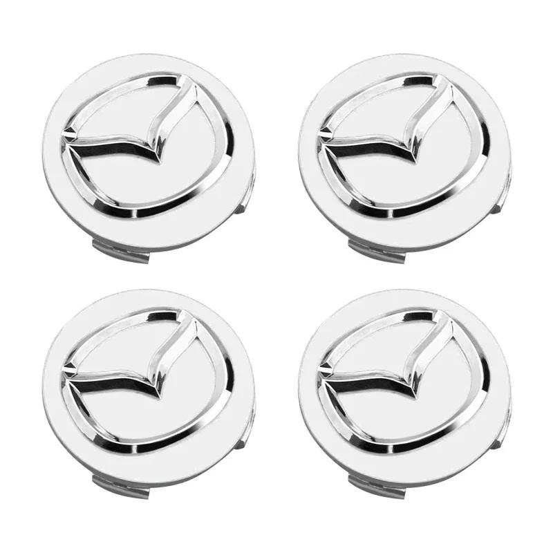 4PCS 56mm Wheel Center Cap Logo Hub Cover Badge Emblem For Mazda 6 3 CX5 2 CX7 Demio Atenza Axela MX30 CX30 CX3 CX9 MX5 RX8 RX7