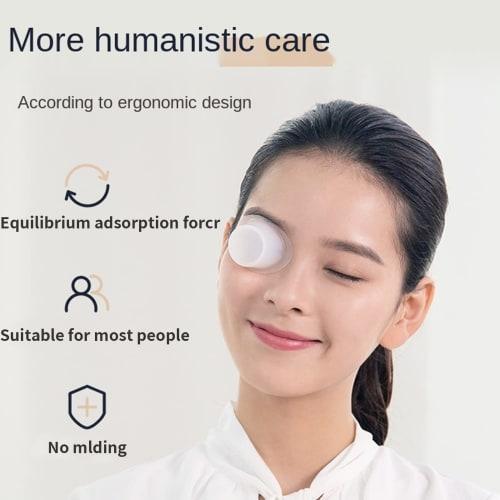 Set of 4 Silicone Eyewash Cups, 10ml Clear, Graduated, Washable, Reusable, Hypoallergenic, Blue