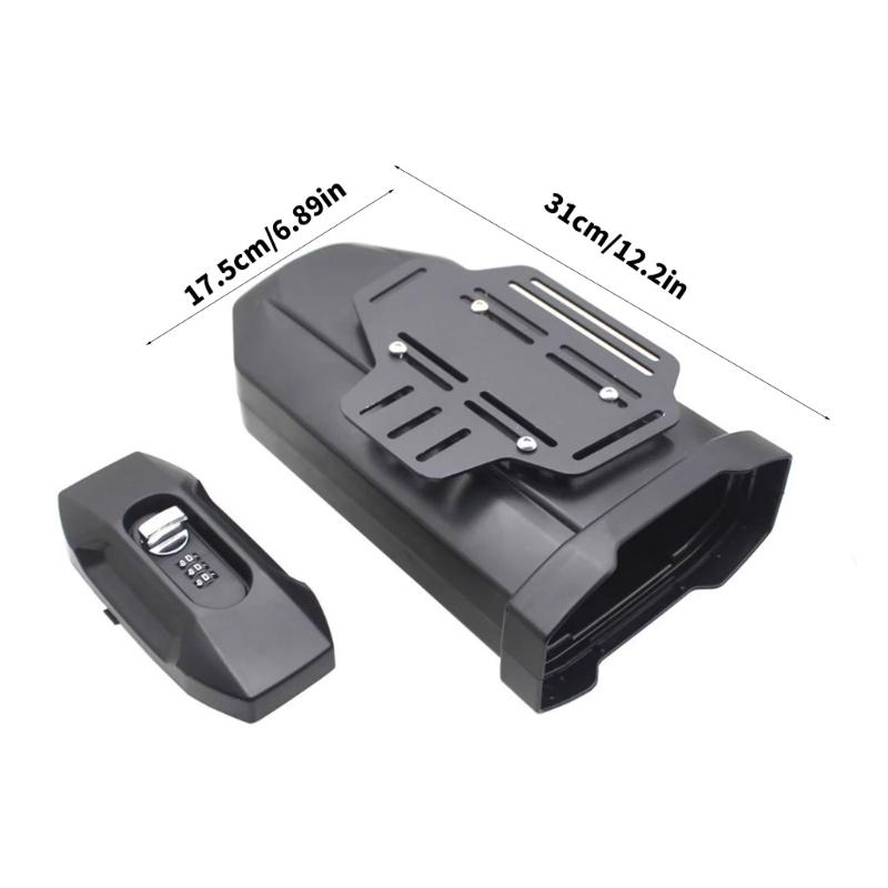 Heavy Duty ABS Motorcycle Tool Container 3.8L Capacity Waterproof Side Mount Accessory for Bike CR1000L/CRF1100L Use