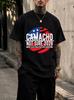 2026 New Cotton Tshirt Camacho 2028 Campaign Meme American Humor Print Crew Neck Short Sleeve Casual Top