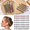 Stück Kopfbedeckung Strass Haaraccessoires Haarspangen Clips Glitzer Zähne Clips Kieferklemmen Rutschfester Griff