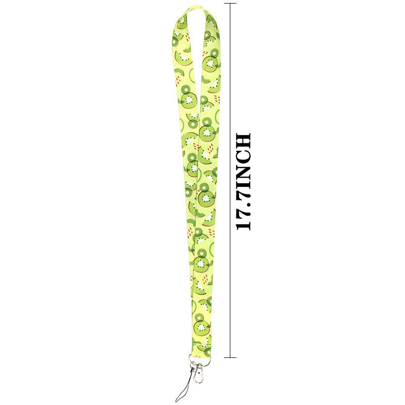 Mix Fruit Lanyard for Keys Cute Watermelon Lemon Phone Strap Pineapple Strawberry ID Badge Holder Fashion Gifts