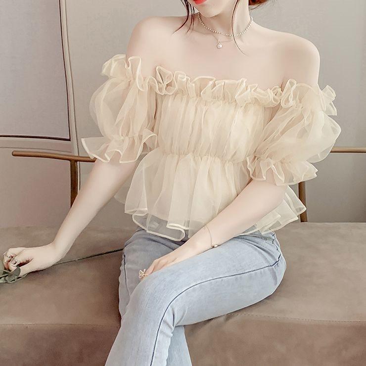 Womens Top With Square Neck And Solid Color For Casual Spring Summer Wear