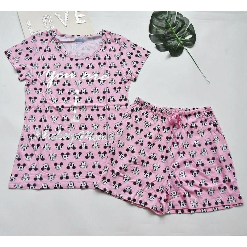 

Women s Printed Cotton Shorts Pajamas Home Wear Cartoon Pink M