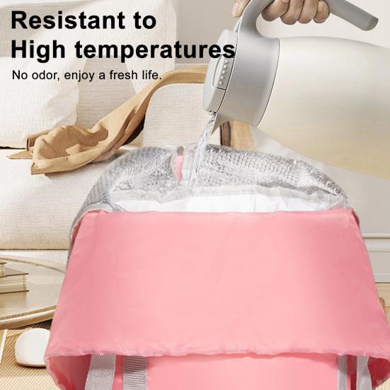 Folding Foot Bucket Stable Trapezoidal Design Anti-Tilt High-Temperature Resistant Foot Bath Basin Foot Soaking Tub