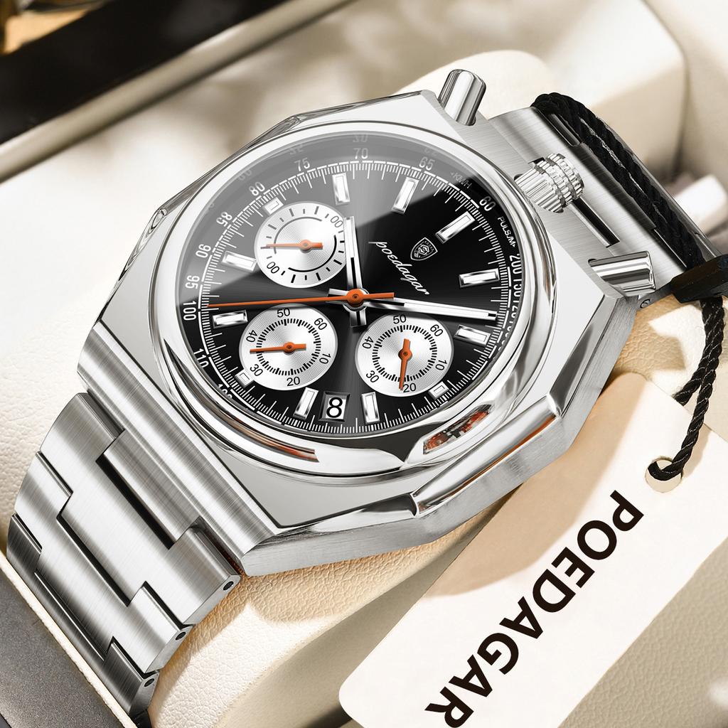 2025 New Top Brand 30m Waterproof Fashion Men's Watch Luxury Multifunctional Luminous Quartz Wristwatches