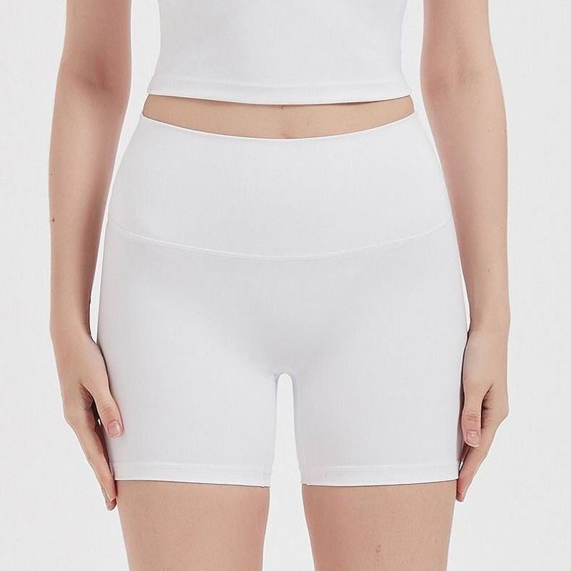 

2024 European and American Style Three-Quarter Yoga Pants, Peach Butt Quick-Dry Training Fitness Pants, Running Training Tight Sports Shorts for Women Angel White M [Recommended 50-57.5kg]