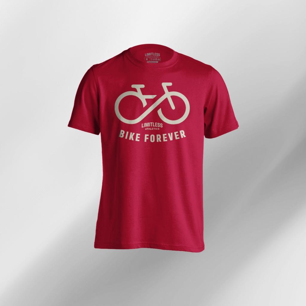 Bike Forever - Drifit Shirt Men's Activewear T-Shirt Cycling Biking MTB RB Mountain Road Gravel Eco Dry Fit