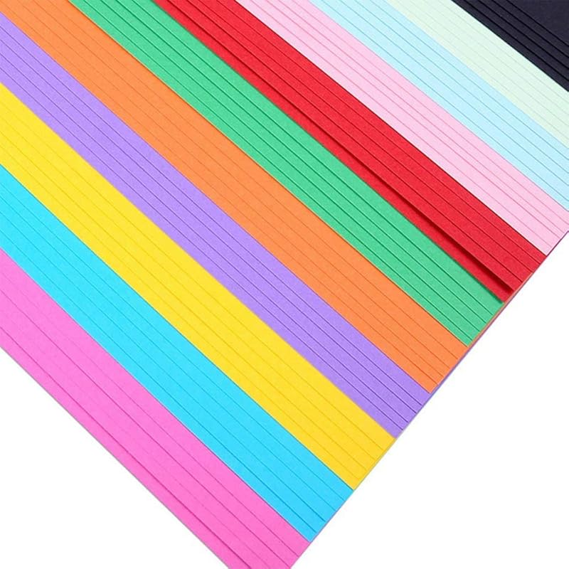 

SNOW CRAFTS A4 Size Premium Coloured Paper/Sheets For Art & Craft Projects School Colleges (Pack of 100 Sheets) Free Size