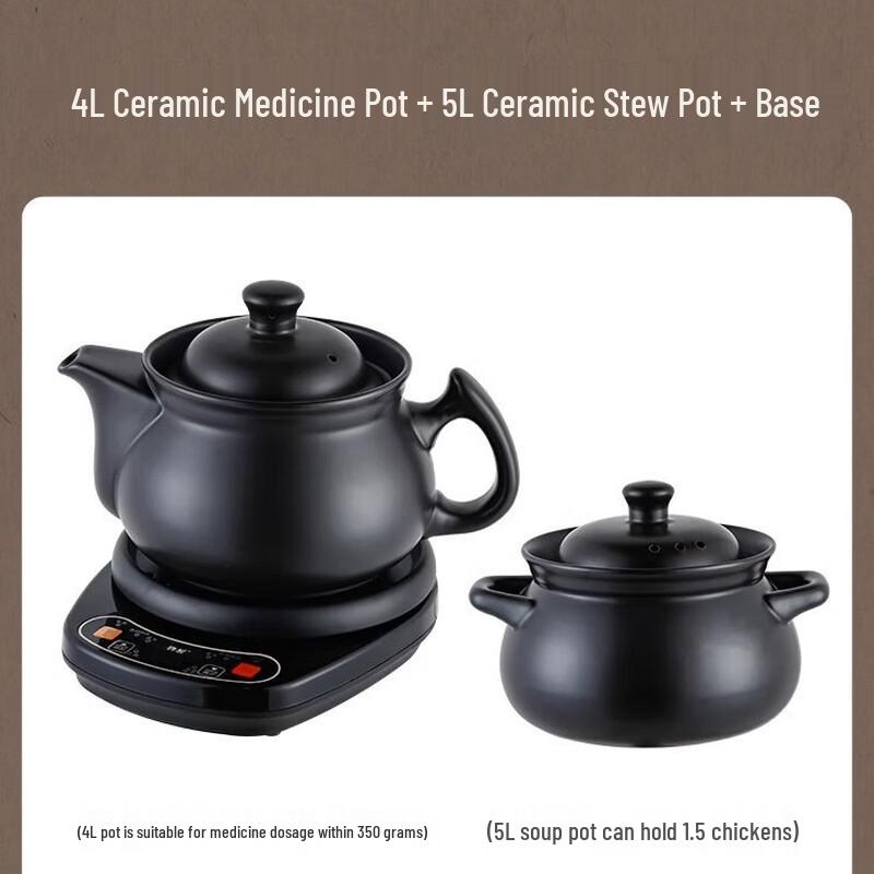 San Jiaolong Automatic Ceramic Health & Soup Pot Set