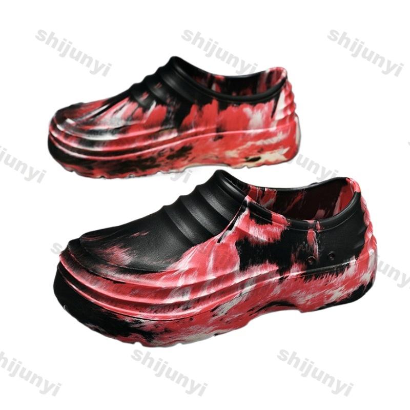 Fashion Men's Platform Sandals 2025 Summer New Fashion Slip on Sports Casual Shoes Outdoor Lightweight Comfortable Breathable Slippers