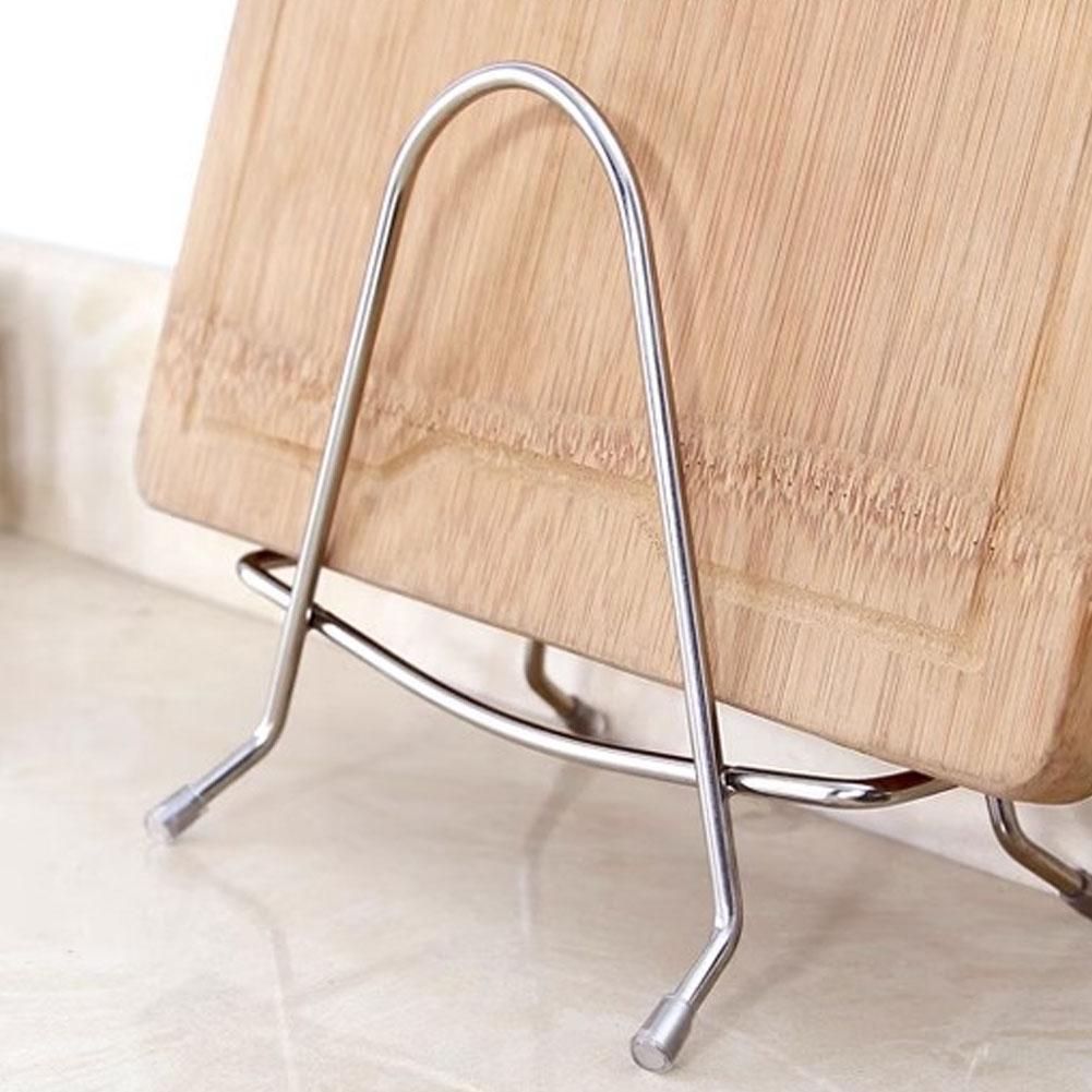 High Quality Cutting Board Rack Stainless Steel Chopping Cutting Board Storage Rack Stand Household Kitchen Pot Lid Organizer