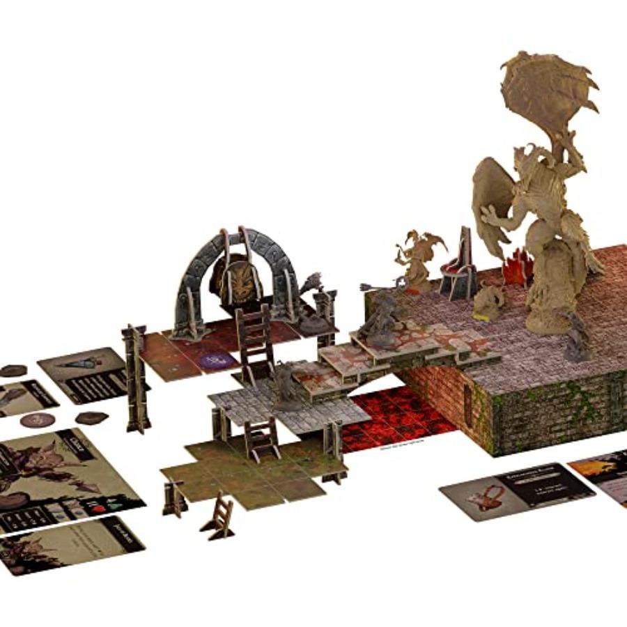 Descida: Legends of The Dark Jogo de Tabuleiro Experiência Imersiva de DungeonCrawling Cooperativa de Estratégia Projetado para e Adultos com Idade