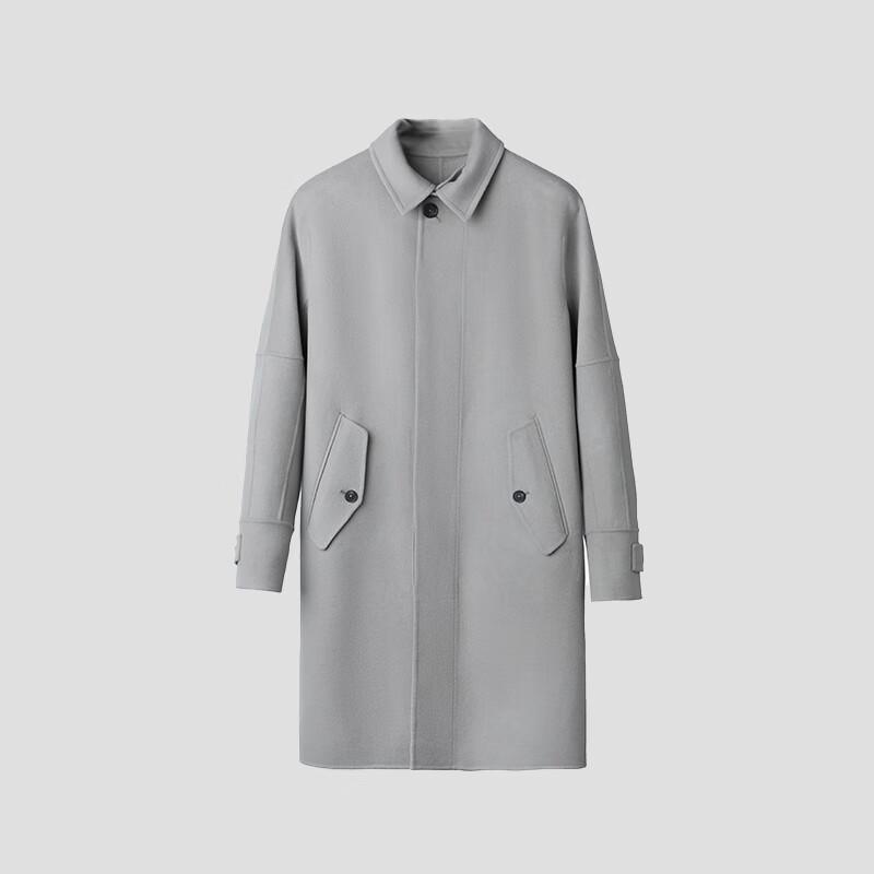 Weikeduo Men's Slim-fit Lapel 100% Wool Overcoat VRS21341590