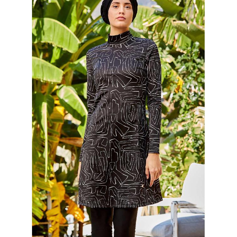 

AYRAERYNA Курунг Кедах Калила Вышитый Принтованный Сулам 3XL чёрный