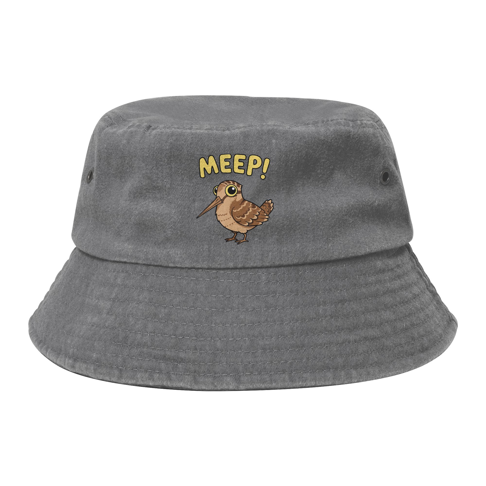 Fashion Meep Bird Meme Saying Meep Birds American Woodcocks Bird Baseball Cap Unisex Distressed Cotton Sun Cap Fit Hats Cap One Size