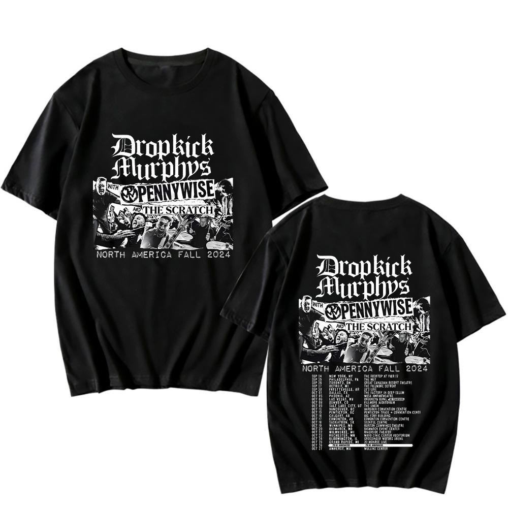 Dropkick Murphys North America Fall Tour T-shirts for Women Men Cotton Clothing Short Sleeve Oversized Top High Quality Fan Tees
