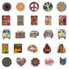 50Pcs Psychedelic Hippie Art Sticker Classic Toy For Skateboard Fridge Laptop Decoration