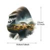 Big Animal Background Heat Transfer Stickers Tiger Lion Elephant Clothes Sticker Heat Press Appliqued T-Shirt Diy Transfer Paper