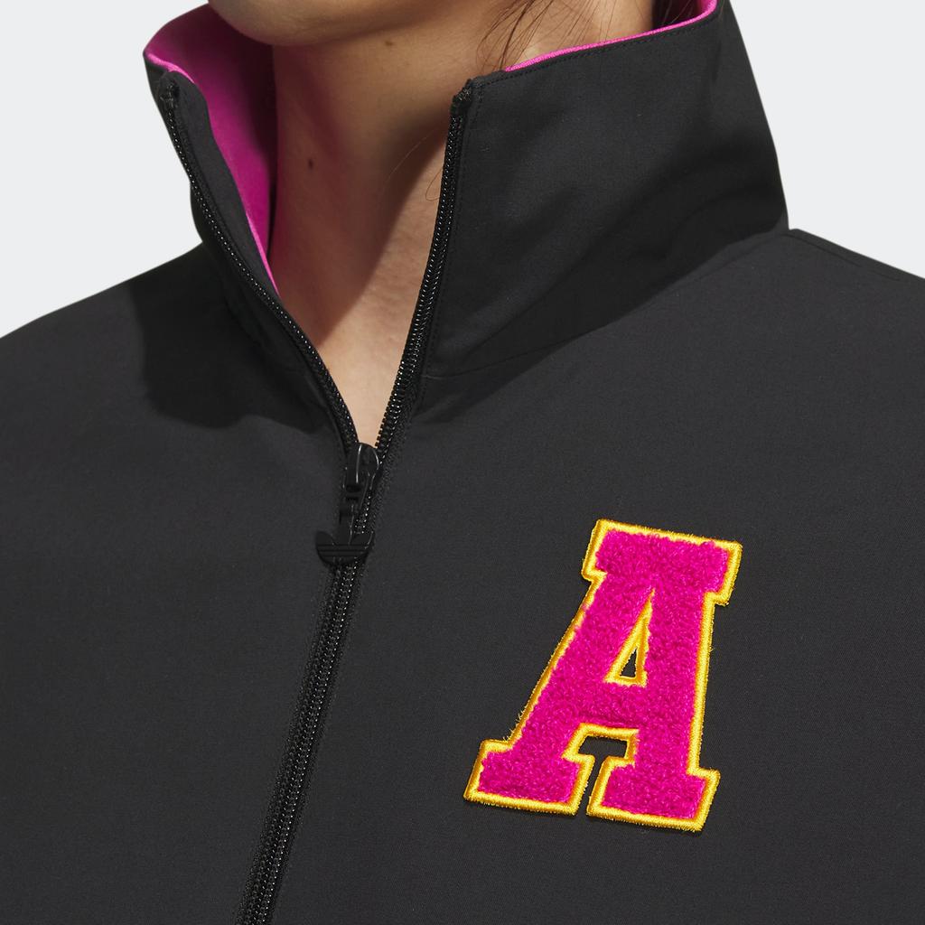 Adidas Originals Trefoil Anti-University Jacket With Logo Embroidery And Print Women Jacket Black IL6500