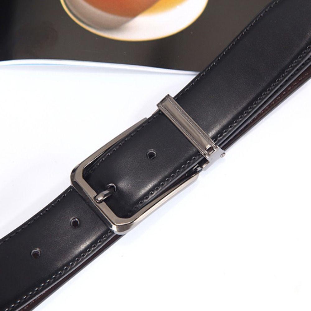 Double Sided Pin Buckle Belt Retro Designer Belt Men Leather Belt  Mens Accessories