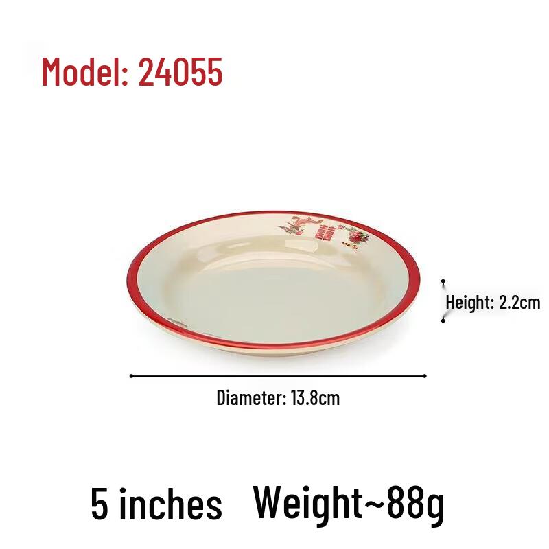 Nordic Style Rectangular Melamine Hotpot Serving Plate