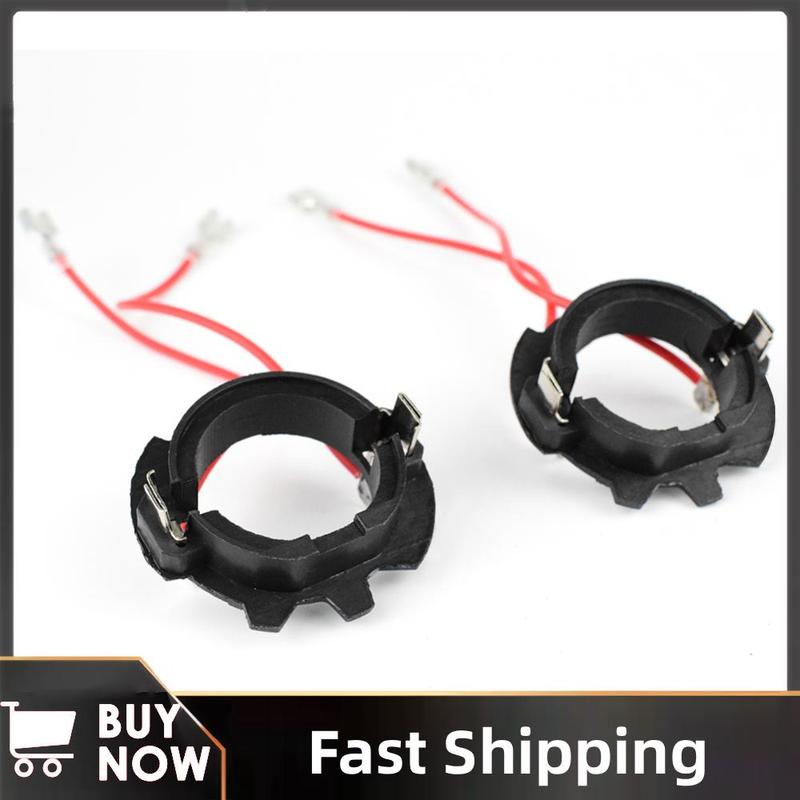 1 Pair H7 LED Headlight Bulb Base Adapters Holders Retainers for Golf 5 MK5 for VW Jetta Automobiles Car Light Base