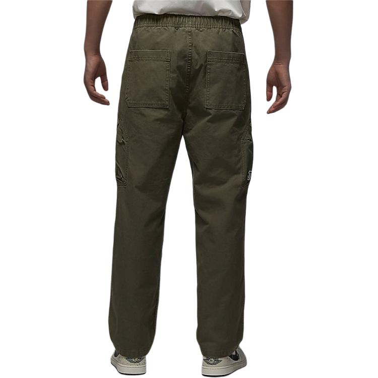 Nike Men's Tatum Chicago Dri-FIT Cargo Basketball Pants Olive Green White HF7844-222
