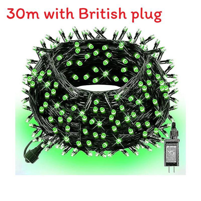 30m 300 Led Light String With Remote Control And Timed For Decor Courtyard